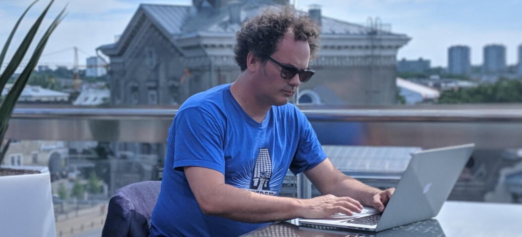 Ton Wesseling working (Estonia 2019)